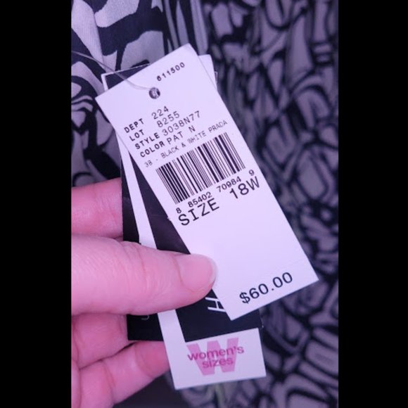 Alyx dress, cream with black pattern - Picture 5 of 7